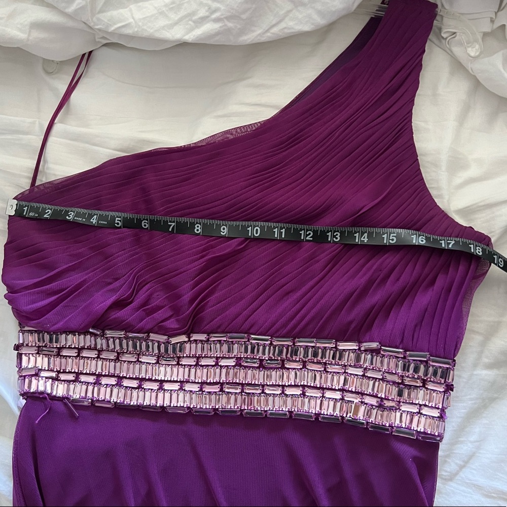 Js Collection Sequin Evening Gown, Size 12, Purple - image 6